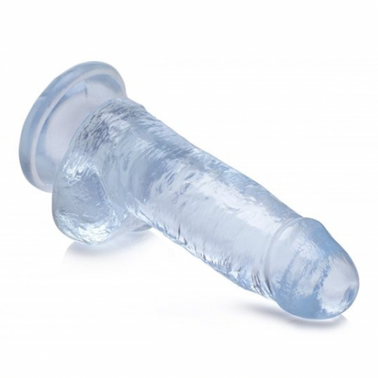 Jock C-Thru Dildo with Balls - 8 Inch